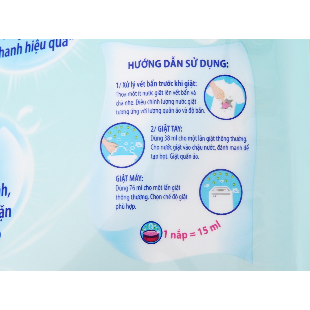 Nước giặt Surf Hương Sương mai dịu mát  3.5Kg