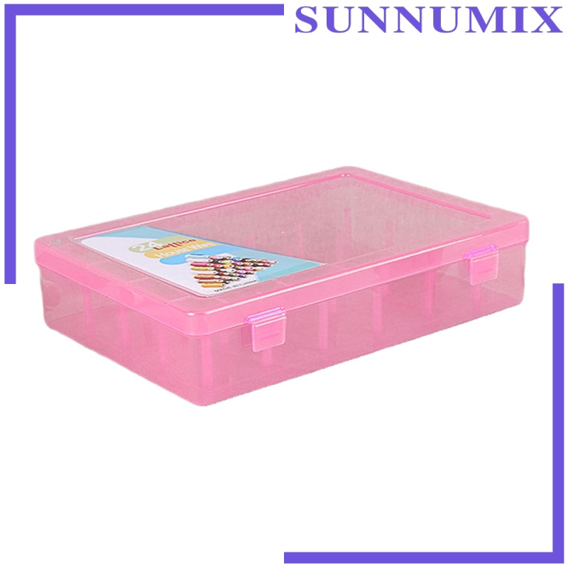 [SUNNIMIX]Sewing Thread Storage Box 42 Spools Case Holder Container Organizer Sorting