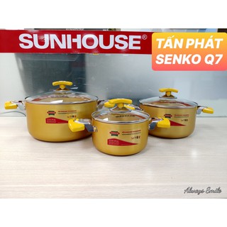 BỘ 3 NỒI ANOD SUNHOUSE SH7734M