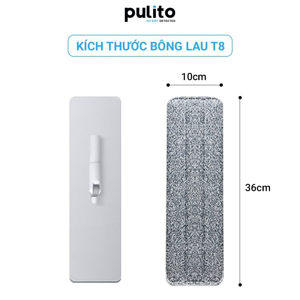 Bông Lau Nhà 3 Lớp Thay Thế Pulito Dùng Cho Cây Lau Nhà Tự Vắt Cao Cấp BGL-T8,S6