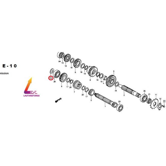 Đĩa Bánh Răng 17mm Chuyên Dụng Cho Xe Honda Win / Ring 17mm