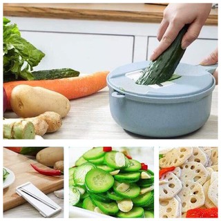 Bộ dụng cụ bào sợi và chế biến rau củ quả bằng lúa mạch