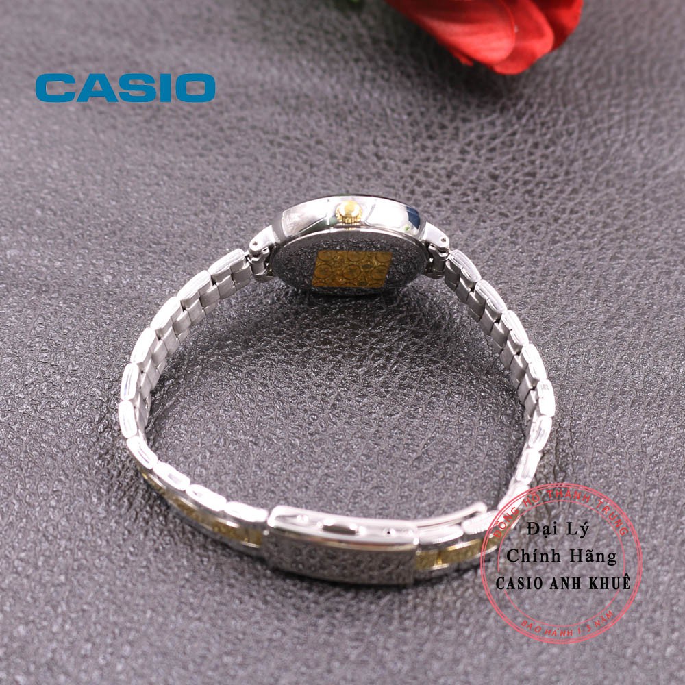 Đồng hồ nữ Casio LTP-E160SG-1AV dây kim loại mạ vàng