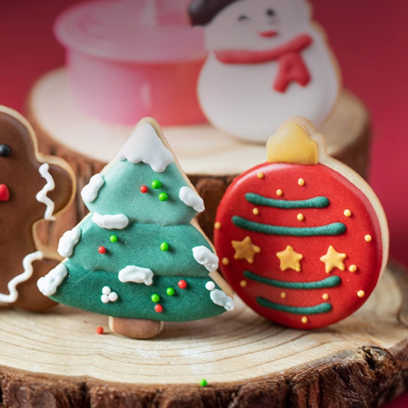 Bộ 8 Khuôn Cắt Bánh Quy Trang Trí Chủ Đề Giáng Sinh