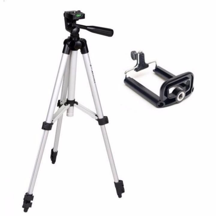 Gậy chụp ảnh 3 chân, gậy chụp hình Tripod tf 3110, livestream cực tốt tương thích nhiều dòng máy