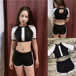Bikini cộc tay sporty thiết kế cao cấp