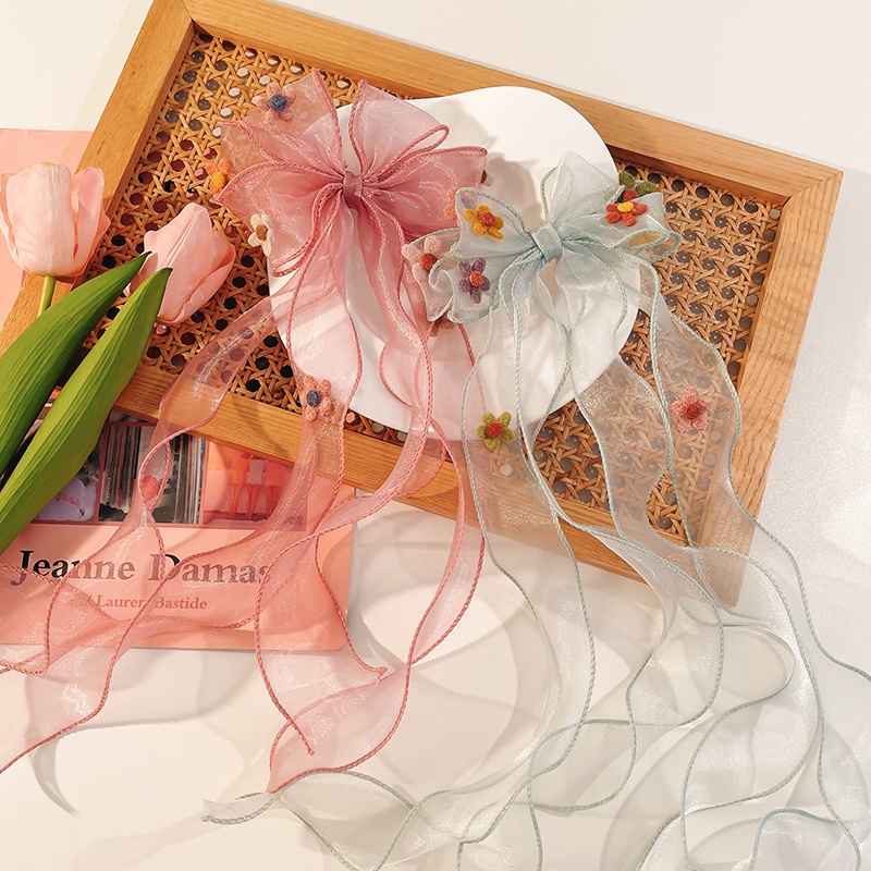 Kẹp Tóc Đính Nơ Dễ Thương Thời Trang Mùa Hè Cho Bé Gái 2022