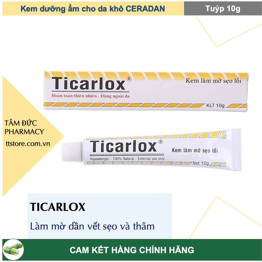 Kem mờ sẹo Ticarlox 10g