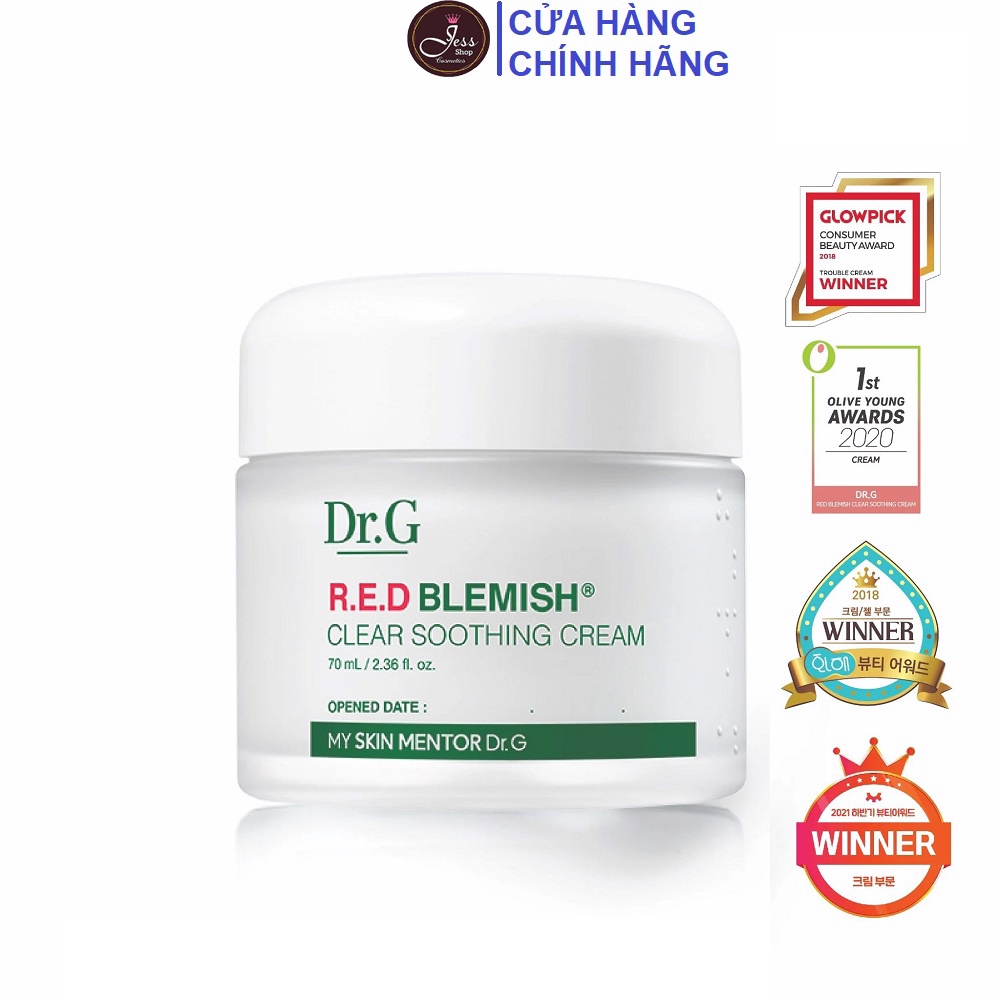 Kem Dưỡng Ẩm Hồi Phục Da Dr.G R.E.D Blemish Clear Soothing Cream 70ml