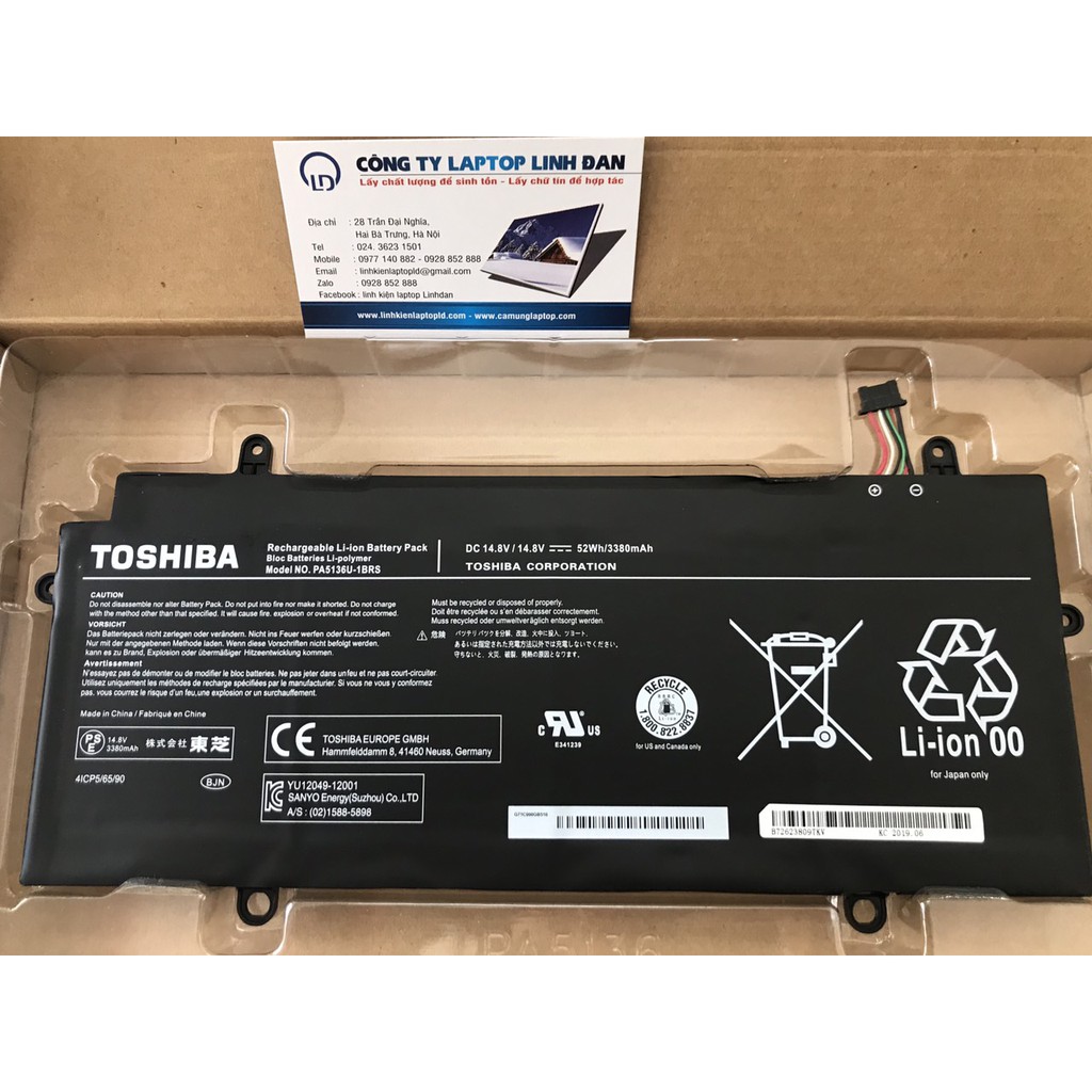 Pin Toshiba (Original) Z30-A Z30-B Z30-A1301 Z30A-13L Z30B-018 Z30-AK01S 5136 (PA5136U-1BRS) Battery