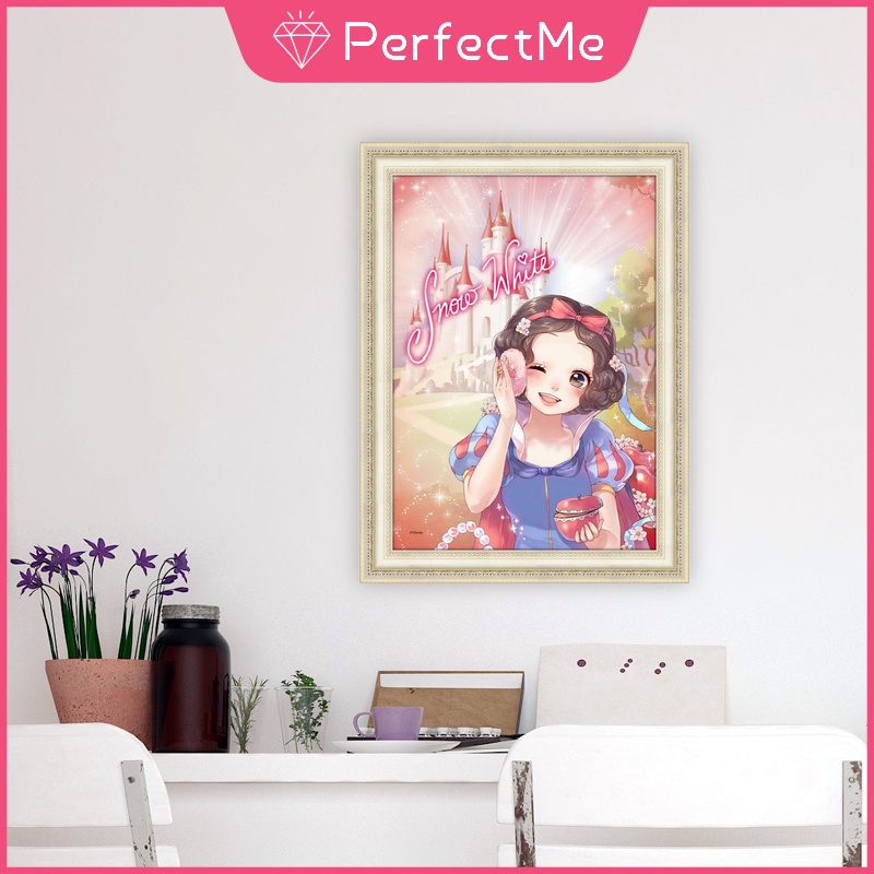 (Hàng Có Sẵn) Bộ 1 Tranh Đính Đá Tự Làm Trang Trí Nhà Cửa Hình Công Chúa Disney Kích Thước 30 x 40 cm