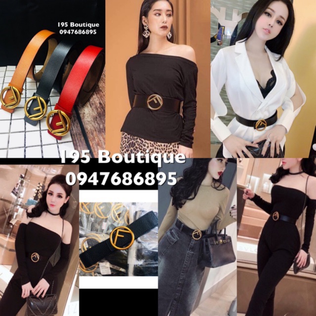 Belt fendi tròn