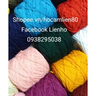 SỢI DỆT COTTON MÀU TRƠN 2MM