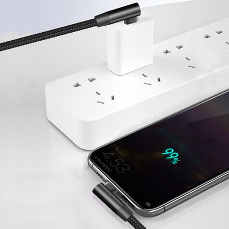Dây Cáp Sạc Nhanh Loại C 90 Độ 60W Chất Lượng Cao
