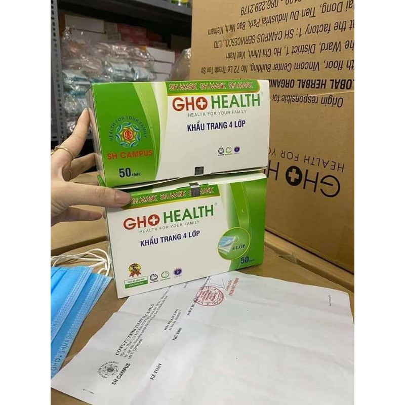 Khẩu trang y tế kháng khuẩn 4 lớp