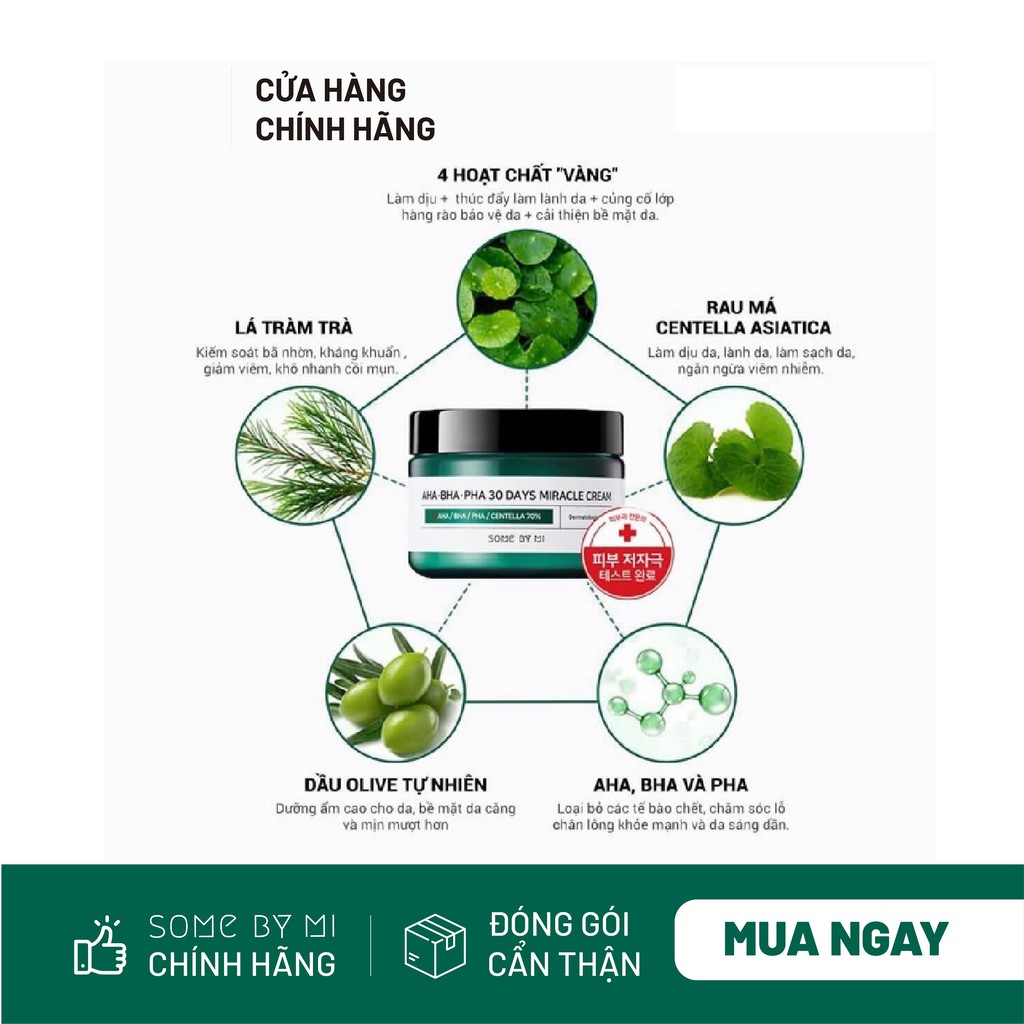 Kem Dưỡng Da  SOME BY ME AHA BAHA PAHA 30 Days Miracle Cream 60g | BigBuy360 - bigbuy360.vn