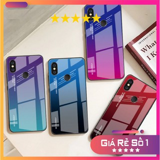Ốp Lưng Kính Cường Lực Gradient Cho Xiaomi Redmi Note 7/ Note 7 Pro/ Mi9/ M9 SE. 06 Màu Sắc Khác Nhau, Chống Bám Vân Tay