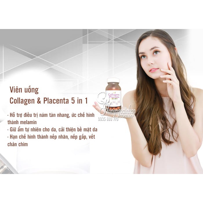 Viên Uống Collagen Placenta Của Nhật Bản, 270 viên