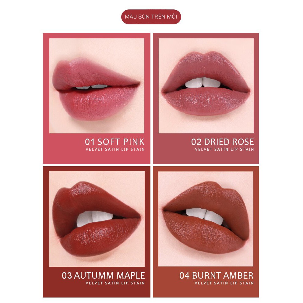 Son lì MKUP Velvet Satin Lip Stain 3g