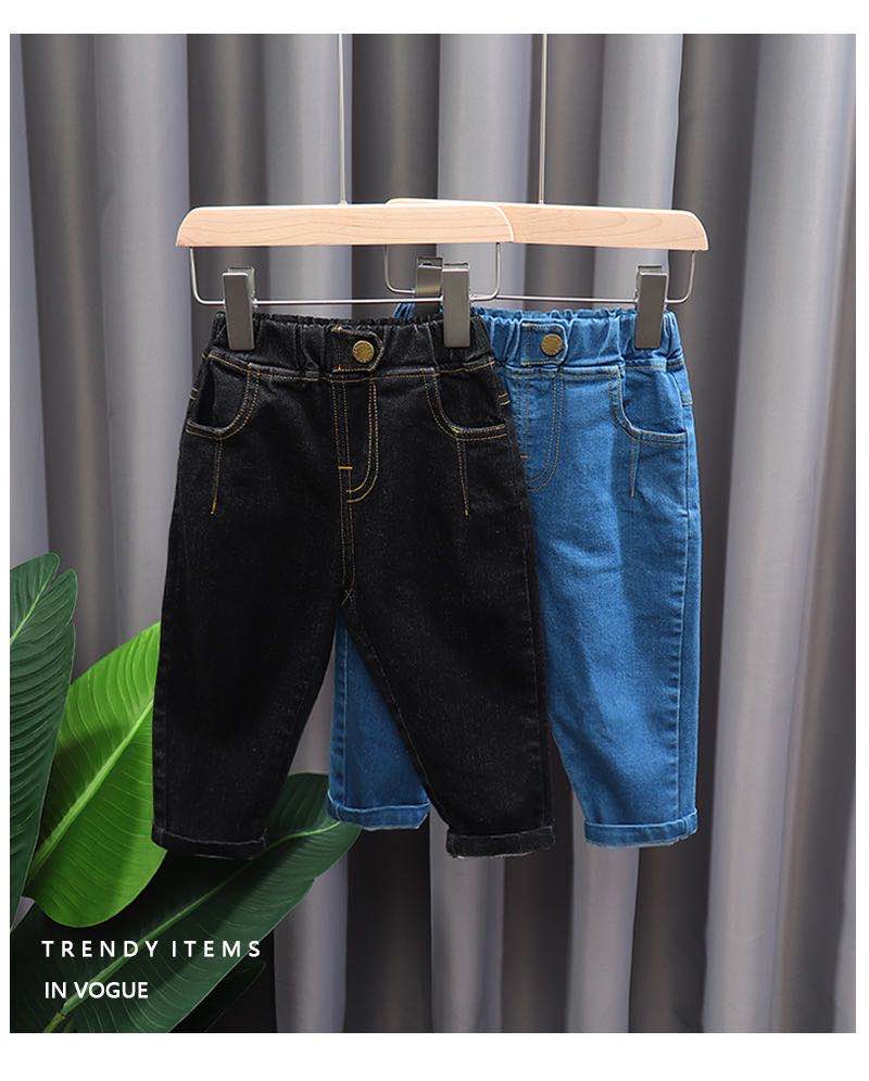 Quần jeans dài phong cách Hàn Quốc năng động thời trang cho bé trai từ 0-5 tuổi