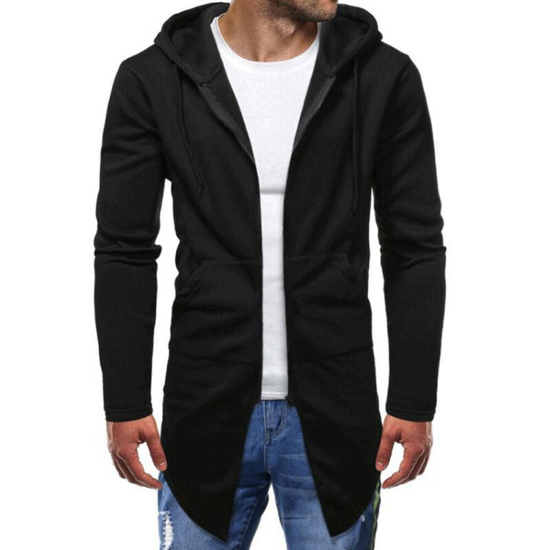 Áo Khoác Hoodie Tay Dài Phối Khóa Kéo Thời Trang Thu Đông Cho Nam | BigBuy360 - bigbuy360.vn