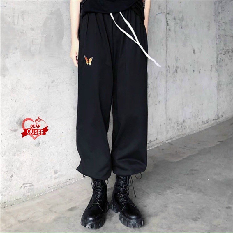Quần Culottes Dây Rút Logo Bướm Chất Đẹp