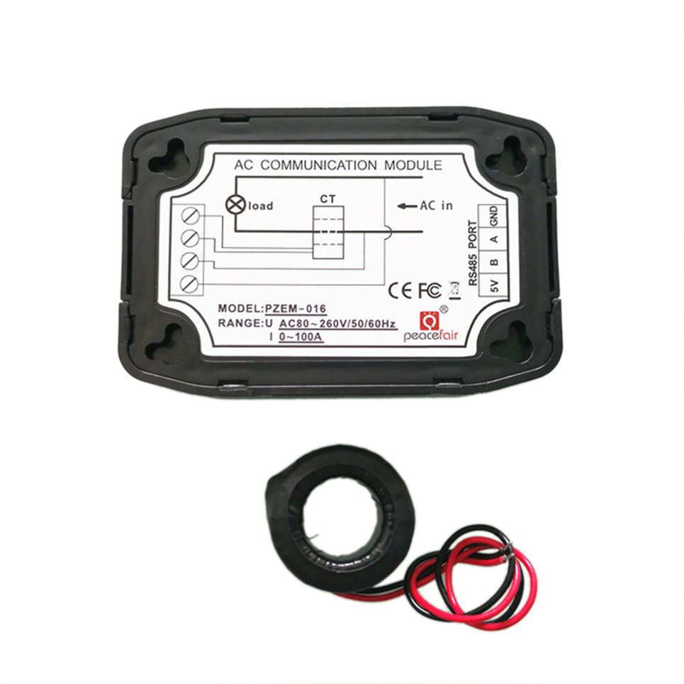 AC Electric Energy PZEM-016 Meter RS485 Modbus 100A Voltage Power Watt Coil