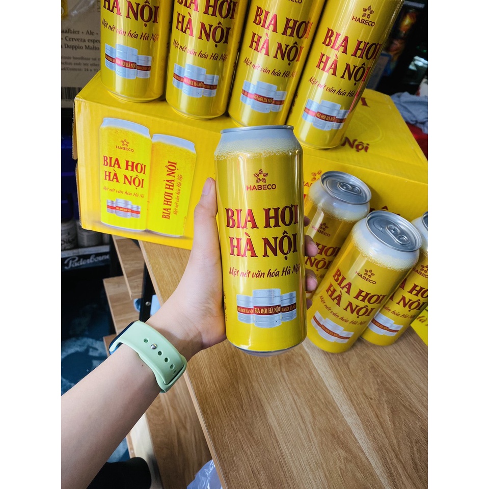Bia Hơi Hà Nội  4,1%_24 lon_500ml
