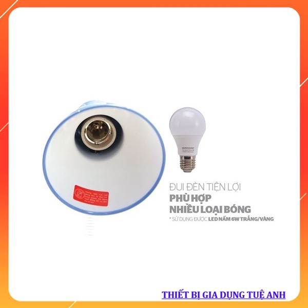 Đèn bàn SUNHOUSE SH-SL-05B - Chính hãng Sunhouse. Tặng kèm bóng led Sunhouse A6W. Bảo hành 12 tháng.