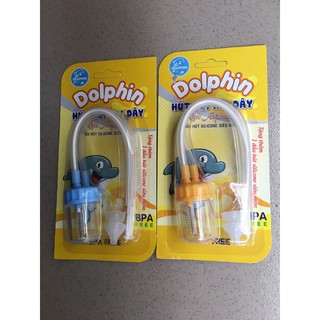 Hút mũi silicone Dolphin 2 Dây, Dụng Cụ  Làm  Sạch Dịch Mũi cho Bé Yêu