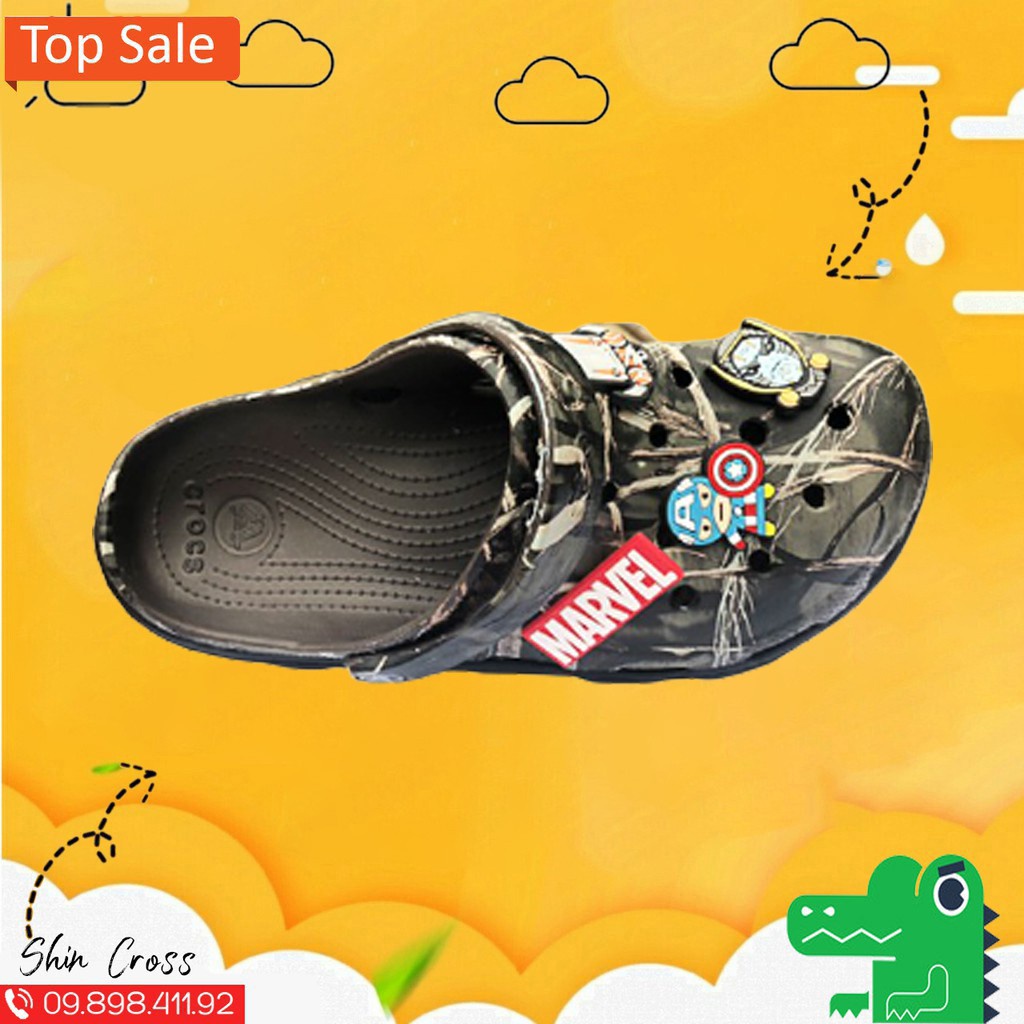 Giày dép Cross vảy sơn ràn ri đế đen siêu hot DEPCR7MNB1 tặng thêm 12 sticker cross