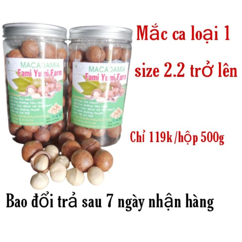 500g Hạt Macca sấy Dak Lak nứt vỏ Cực Đại Cao cấp Ngon Béo vụ mới 2021 (kèm dụng cụ tách vỏ) - Fresh Dry Macadamia