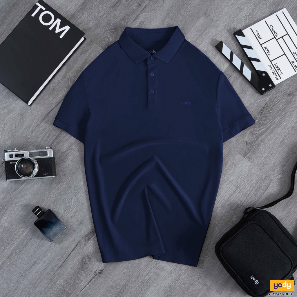 Áo Polo YODY Nam Vải Thun Cotton Mắt Chim Tay Ngắn Thoáng Mát, Mềm Mịn Thời Trang APM5431