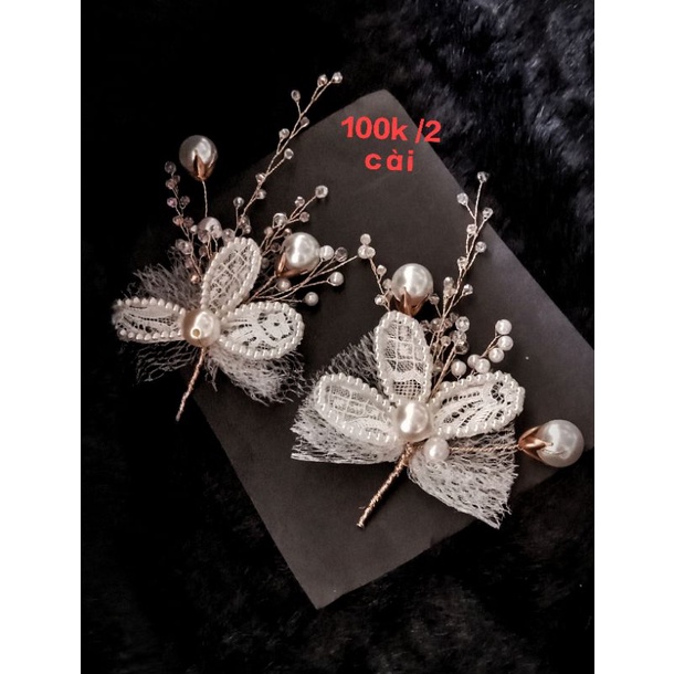 sét 2 cài tóc cô dâu