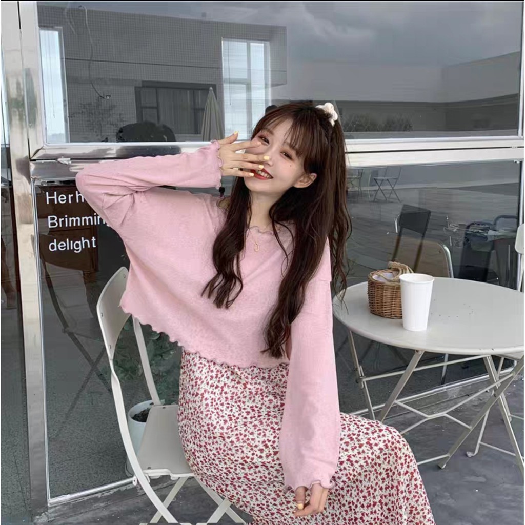 [CÓ SẴN FREESHIP ĐƠN 50K] Áo thun tay dài mỏng croptop mùa hè đi biển