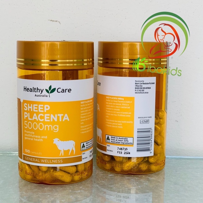 Viên uống nhau thai cừu 5000mg Healthy Care