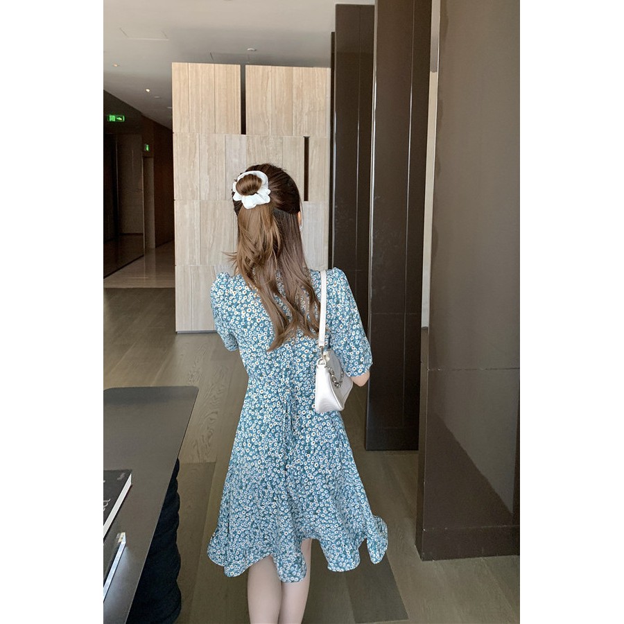 Đầm In Hoa Tay Ngắn Thiết Kế Thời Trang Dành Cho Nữ | BigBuy360 - bigbuy360.vn