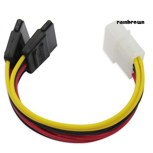 Cáp Chuyển Đổi Nguồn 4 Pin Ide Molex Sang 15 Pin 2 Serial Sata