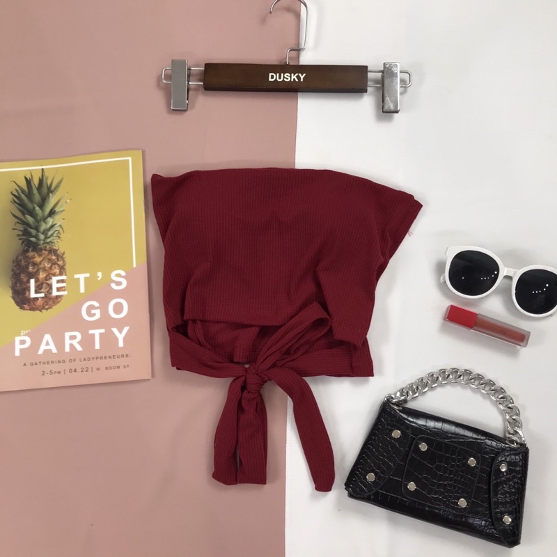 Áo croptop ống nữ kiểu nhiều màu có mút đệm ngực | BigBuy360 - bigbuy360.vn