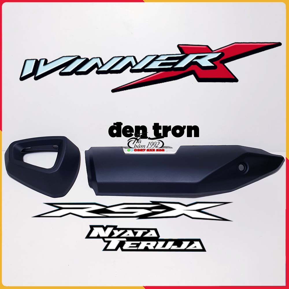 Honda RSX 150 muffler cover (Winner X V2, V3, 2022) - Ốp Pô RSX malaysia - Ốp Pô WInner X 2019 - 2022