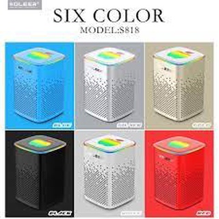 Loa bluetooth koleer , loa nghe nhạc koleer s818 led 7 màu trái táo siêu đẹp.