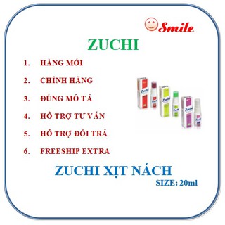 Xịt khử mùi Zuchi thảo dược- Xịt Nách
