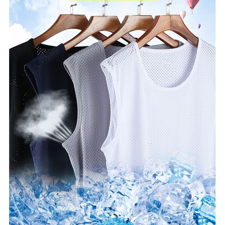 Áo ba lỗ thể thao nam thông hơi mặc nhà tập gym cực mát lạnh A3L01 - Overman