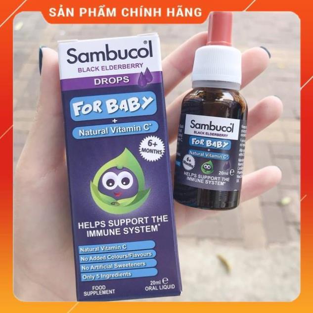 Sambucol tăng đề kháng drop dạng giọt cho bé từ 6 tháng NANA vitamin