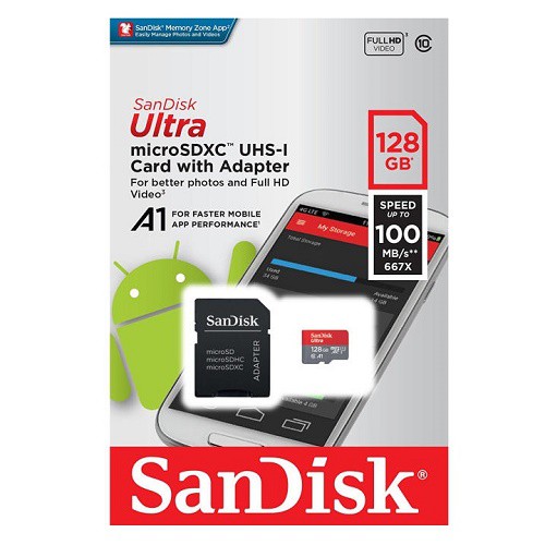 Thẻ Nhớ SanDisk MicroSDHC Ultra 128GB
