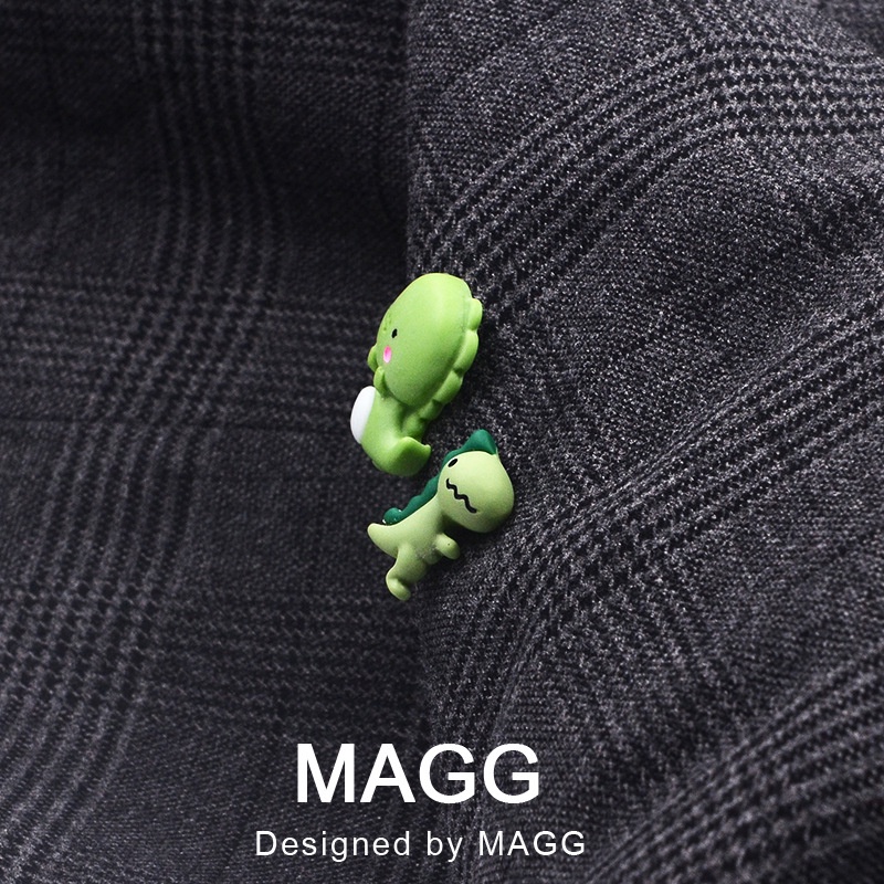 Ghim Cài Áo Hình Khủng Long Hoạt Hình Dễ Thương Sáng Tạo