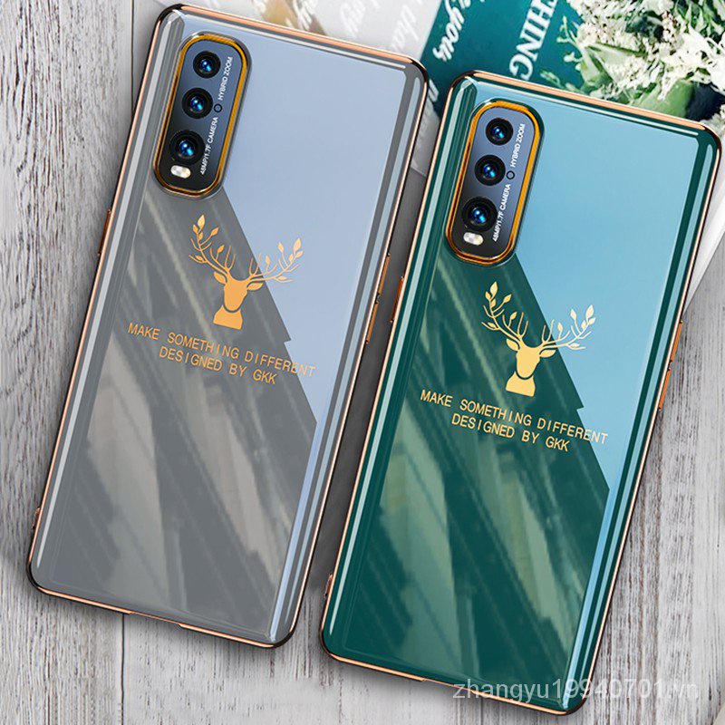 Ốp điện thoại TPU mềm mỏng nhẹ mạ màu trơn chống rơi cho OPPO Find X2 Lite NEO Find X2 Neo Lite