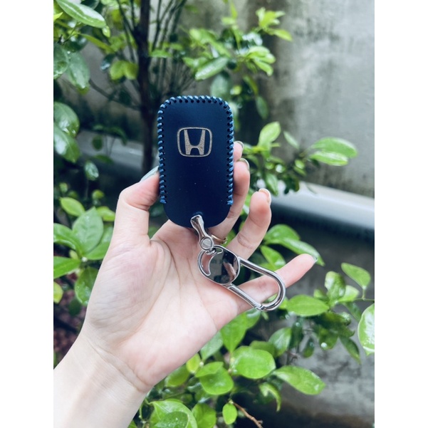 Bao da móc chìa khoá Honda City, CIVIC,accord, HRV,CRV bản G da bò thật khâu tay
