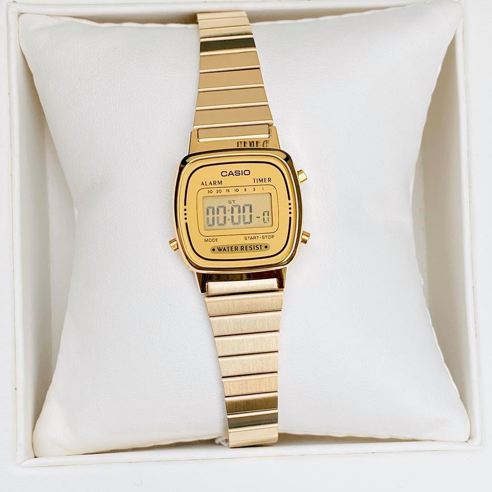 Đồng hồ Casio Nữ La670 Gold - Hàng chính hãng - Full Box - tem tag Bảo hành 1 năm