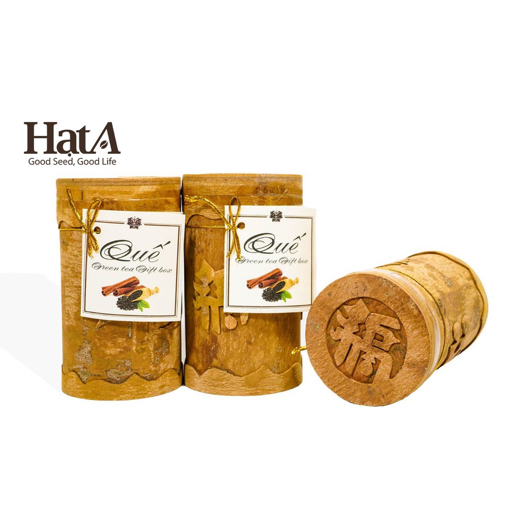 Trà xanh quế hảo hạng Hương Mai Cafe Premium Cinnamon Green Tea kết hợp vỏ quế cổ thụ và hoa nhài 100gr